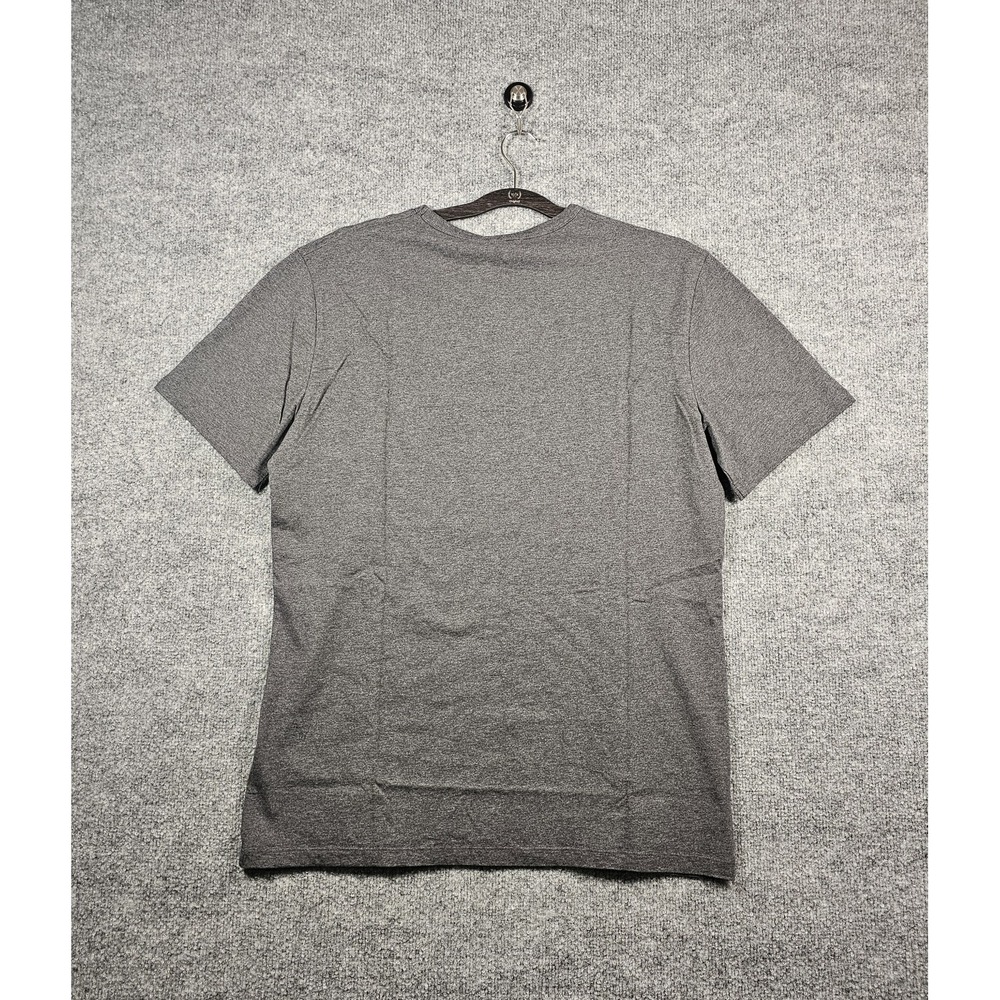 Asket The T-Shirt Organic Cotton Size Large Long Charcoal Melange Short Sleeve - Picture 2 of 5